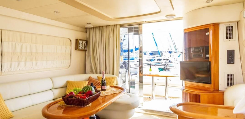 charter yacht azimut 46 ayia napa cyprus