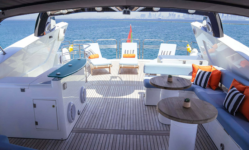 Dubai Yacht elite black predator sport 105 NOTORIOUS hire
