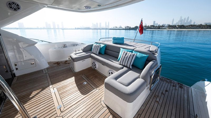 charter yacht Elite White Riva 70 sunseeker dubai marina
