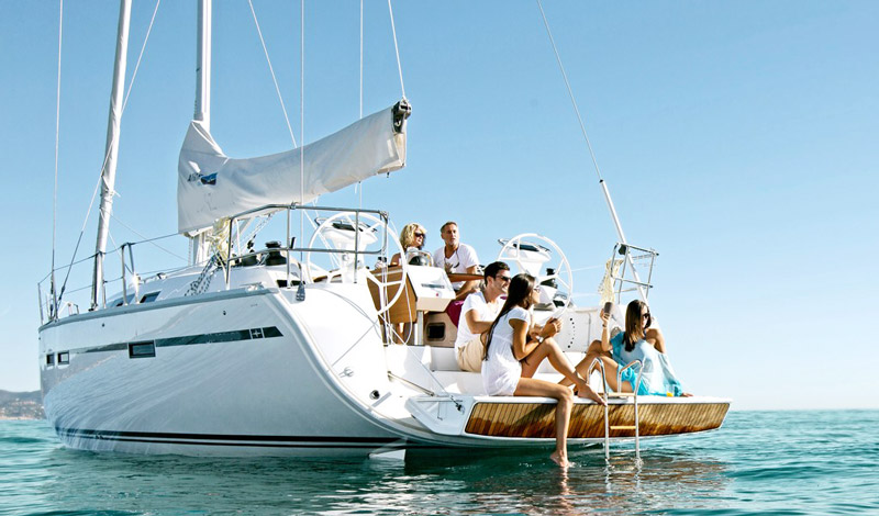 family vacation on a yacht