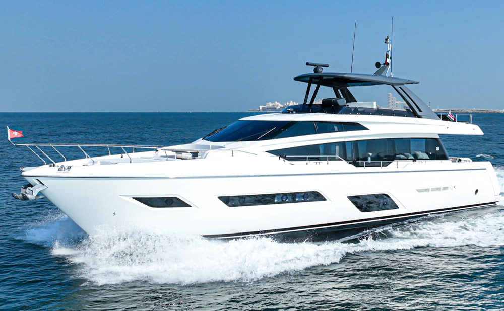 charter Ferretti 78 luxury yacht dubai