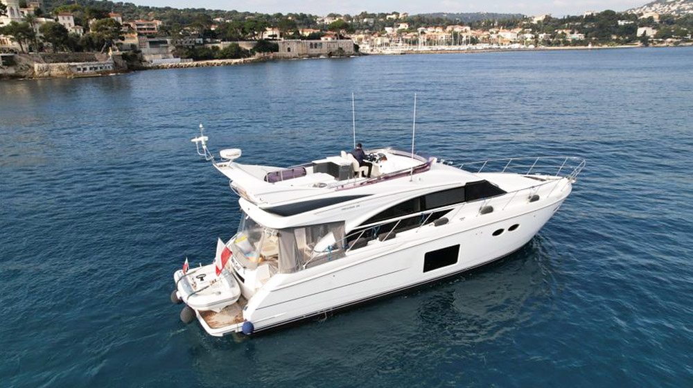 charter yacht princess 58 limassol